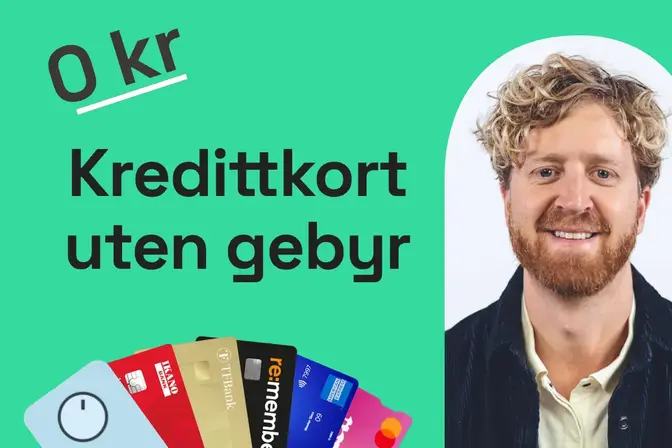 Kredittkort uten gebyr